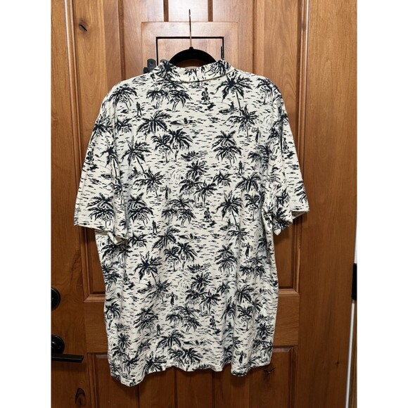 Vintage Polo Ralph Lauren Mens Hawaiian Polo Shirt size XL Floral Palm Trees 90s - Picture 2 of 11